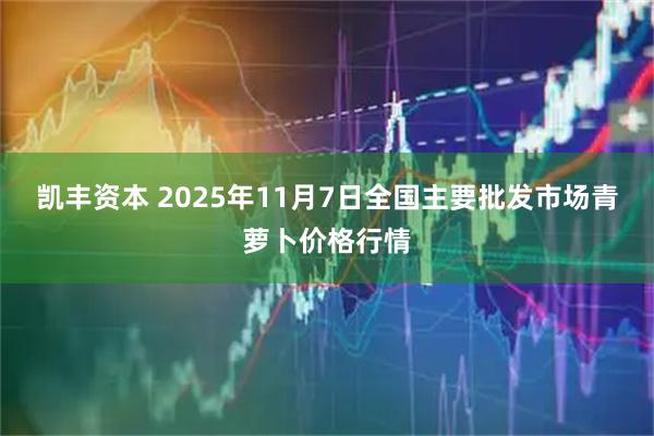 凯丰资本 2025年11月7日全国主要批发市场青萝卜价格行情
